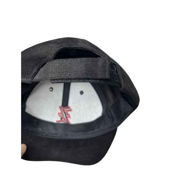 Z Custom Embroidered Hat Adults Strap Back Black Red Adjustable Cap OSFA‎ - Picture 7 of 8